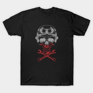 SKULL OF MOTORCYCLE T-Shirt